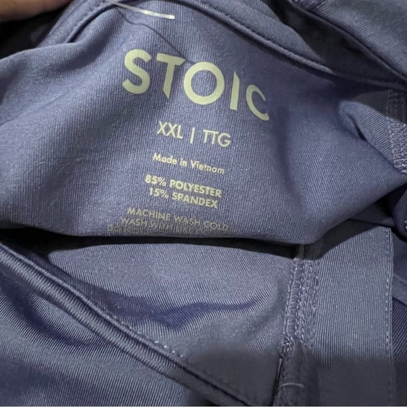 Stoic Men’s XXL Deep Blue Purple Half Zip Long Sleeve Active Shirt Y6 - Picture 3 of 3